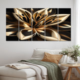 Glamourous Lily On Black III - Multi-Panels