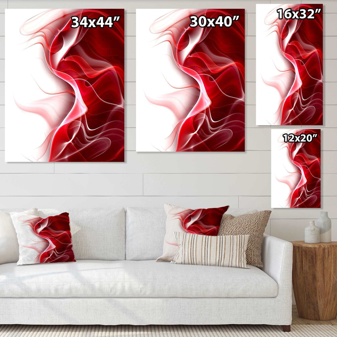 3D Fractal Abstract Design Framed Print Matte White - 1.5" Width