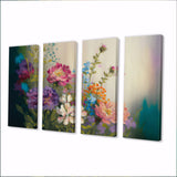 Painted Blossoming Wildflowers III - Multi-Panels