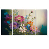 Painted Blossoming Wildflowers III - Multi-Panels