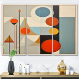 Serendipity Abstract Mid-Century Geometrics I - Multi-Panels