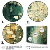 Rebirth Retro Abstract In VIntage Gold Blue II - Multi-Panels