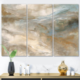Serene Sensitivity In Gentle Retro Tones - Split Panel Canvas Art