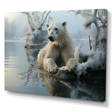 White Polar Bear Nature Photography - Bear Bedroom Wall Art