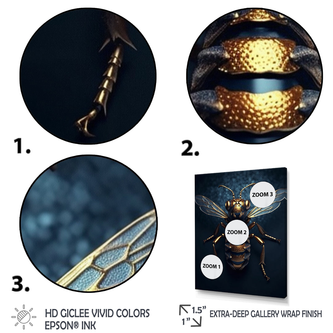 Mechanical Bumble Bee - Bee Canvas Wall Art