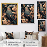 Cardinal Bird In Faded Retro Tones - Bird Home Decor Art
