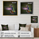 Purple Colibri Hovering Nature Photography - Bird Wall Decor
