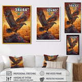Majestic Mystical Eagle - Yellow Eagle Wall Art