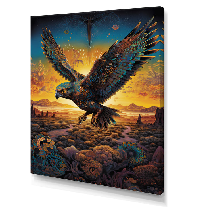 Majestic Arcane Eagle - Eagle Framed Canvas Art