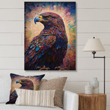Majestic Eagle Gaze Illustration - Eagle Bedroom Wall Art