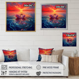 Pink Swan Reflection At Majestic Sunset - Yellow Swans Wall Art
