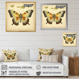 Vintage Illustration Of Elegant Butterfly - Butterfly Living Room Wall Art