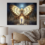 Majestic Butterfly Portal Of Light - Yellow Butterfly Wall Art