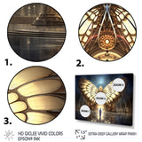 Majestic Butterfly Portal Of Light - Yellow Butterfly Wall Art