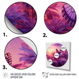 Pink Butterfly Wonderful Sunset - Butterfly Canvas Wall Art