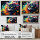 Portrait Of A Beautiful Gracious Cat - Cat Large Canvas Wall Art