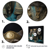 Turquoise Gracious Sultan Cats - Cat Canvas Wall Art