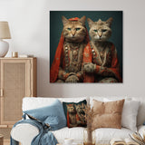 Cats In Retro Fashion - Cat Wall Art Prints