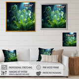 Magical Fern Light Of Morning Dawn - White Cat Wall Art