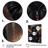 Cool Cat In Black Hoody Street Cred - Cat Framed Canvas Art