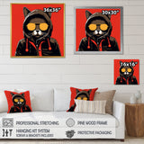 Cool Cat With Sunglasses - Cat Living Room Wall Art