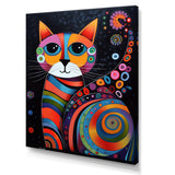 Colorful Portrait Of Cute Cat - Cat Canvas Wall Art