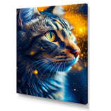 Portrait Of Cat At Sunset Photography - Cat Large Canvas Wall Art