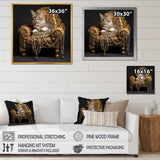 Gangster Glam Cool Cat - Cat Bedroom Wall Art