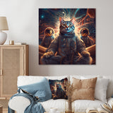 Psychedelic Space Cat - Cat Wall Decor
