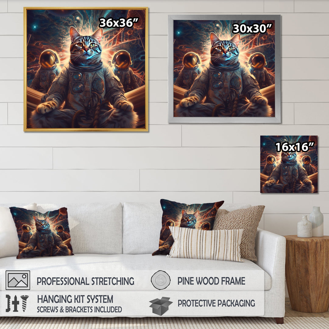 Psychedelic Space Cat - Cat Wall Decor