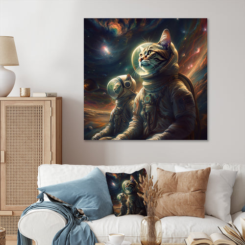 Interstellar Space Cat - Cat Bedroom Wall Art