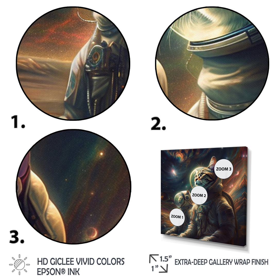 Interstellar Space Cat - Cat Bedroom Wall Art