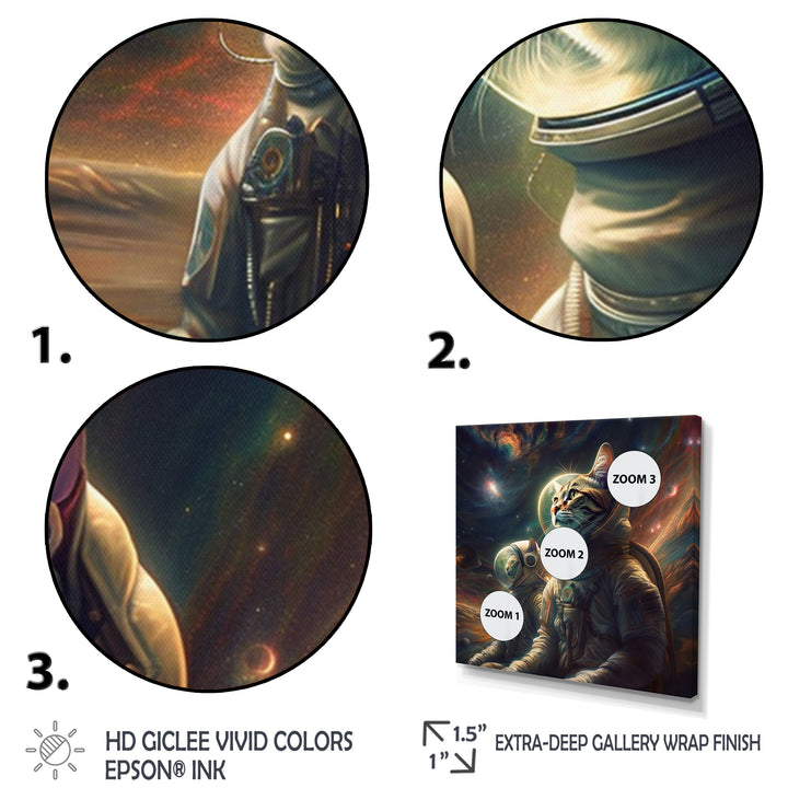Interstellar Space Cat - Cat Bedroom Wall Art