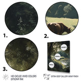 Cows Walking Near A Lake Rural Scene - Cow Living Room Wall Art