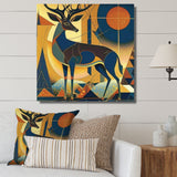 Gracious Deer Retro Geometric - Deer Wall Decor