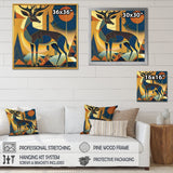 Gracious Deer Retro Geometric - Deer Wall Decor