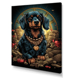 Gangster Dachshund - Dog Daschund Wall Decor