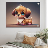 Cute Anime Dachshund - Dog Daschund Wall Art Prints