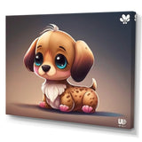 Cute Anime Dachshund - Dog Daschund Wall Art Prints