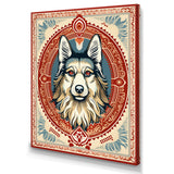 Retro Illustration Of Courteous Dog - Dog Wall Art Prints