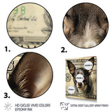 Little Dog On Dollar Bill - Black Dog Wall Art