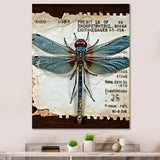 Blue Vintage Dragonfly - Dragonfly Wall Decor
