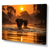 Glorious Elephant In The Wild Wildlife Photography - Elephant Large Canvas Wall Art