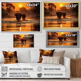 Glorious Elephant In The Wild Wildlife Photography - Elephant Large Canvas Wall Art