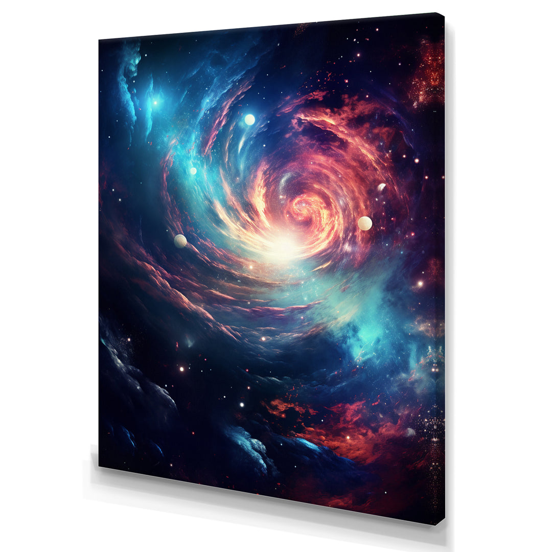 Vibrant Space Galaxy - Living Room Wall Art