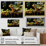 Portrait Of Green Frog Nature Photography - Frog Bedroom Wall Art