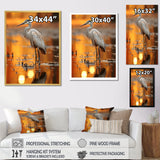Portrait Of White Heron Wildlife Photography - Heron Wall Decor