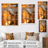 Portrait Of White Heron Wildlife Photography - Heron Wall Decor
