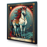 White Red Majestic Horse - Horse Canvas Wall Art
