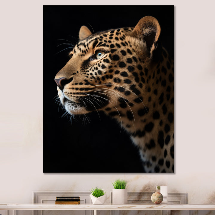 Stunning Portrait Of Leopard Wildlife - Leopard Living Room Wall Art